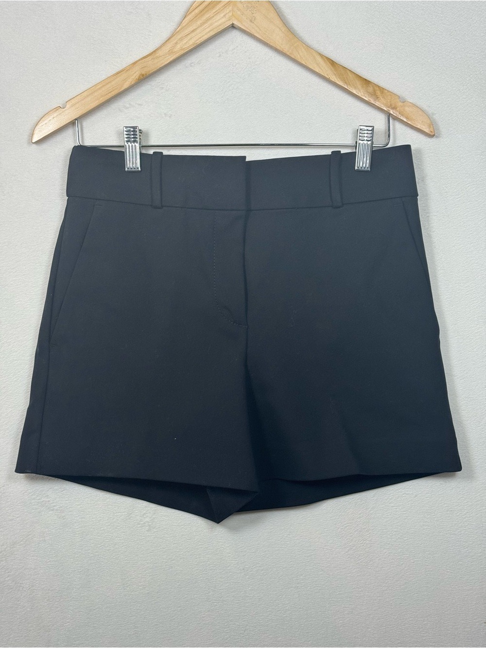 LOFT Black High-Rise Tailored Shorts size 2